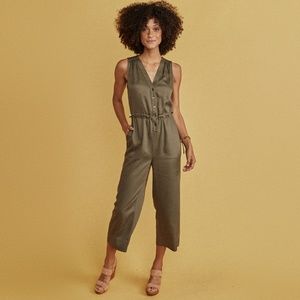 Marine Layer Katy Jumpsuit in Dusty Olive